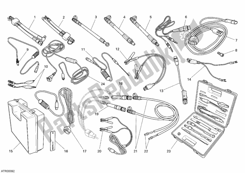 Toutes les pièces pour le Instrument De Contrôle De Pression du Ducati Superbike 848 USA 2009